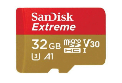 SanDisk Extreme microSDHC Card 32GB UHS-I U3 A1 Class 10 100MB/s + SD Adapter